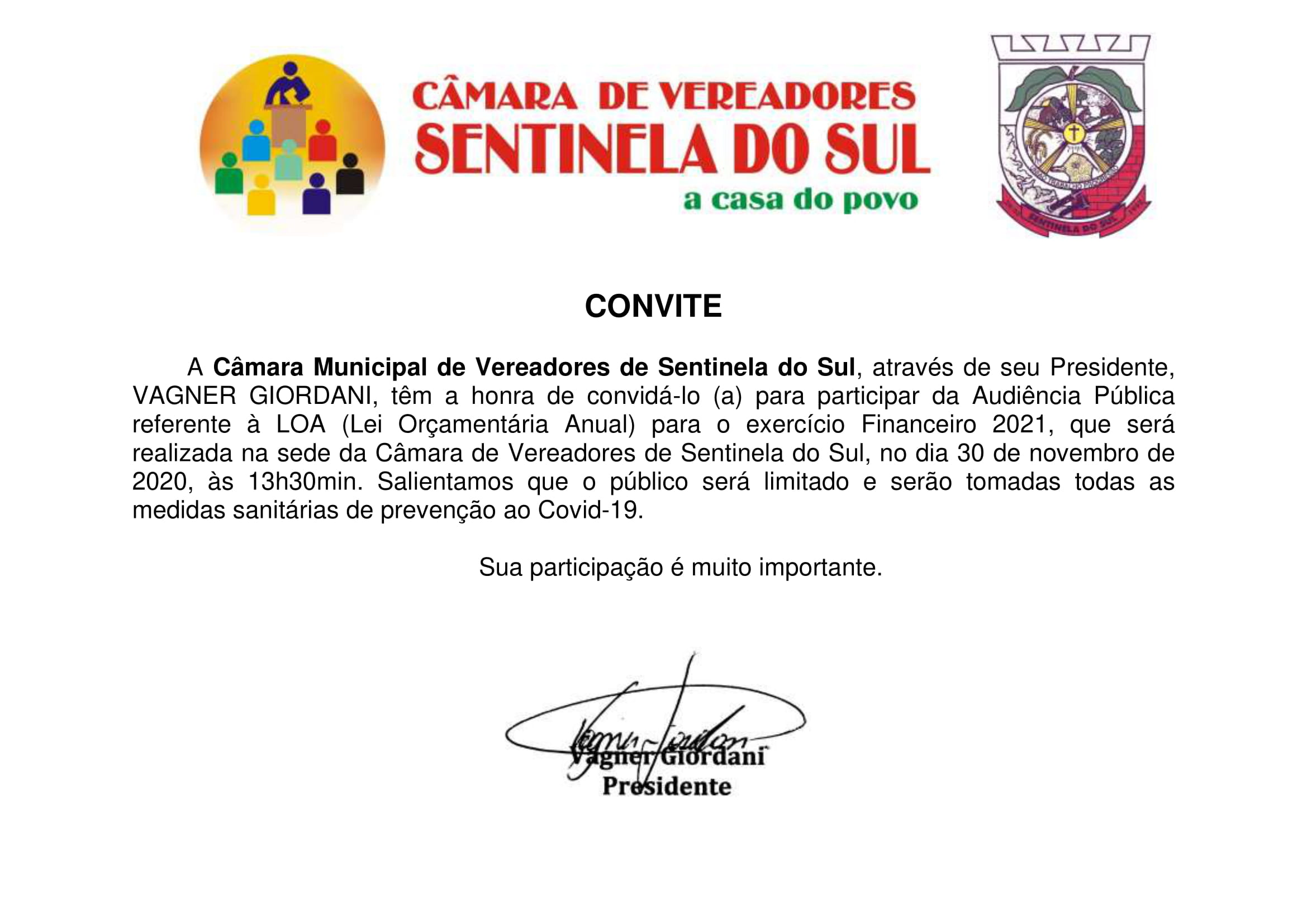 AUDIÊNCIA PÚBLICA LEI ORÇAMENTÁRIA ANUAL 2021