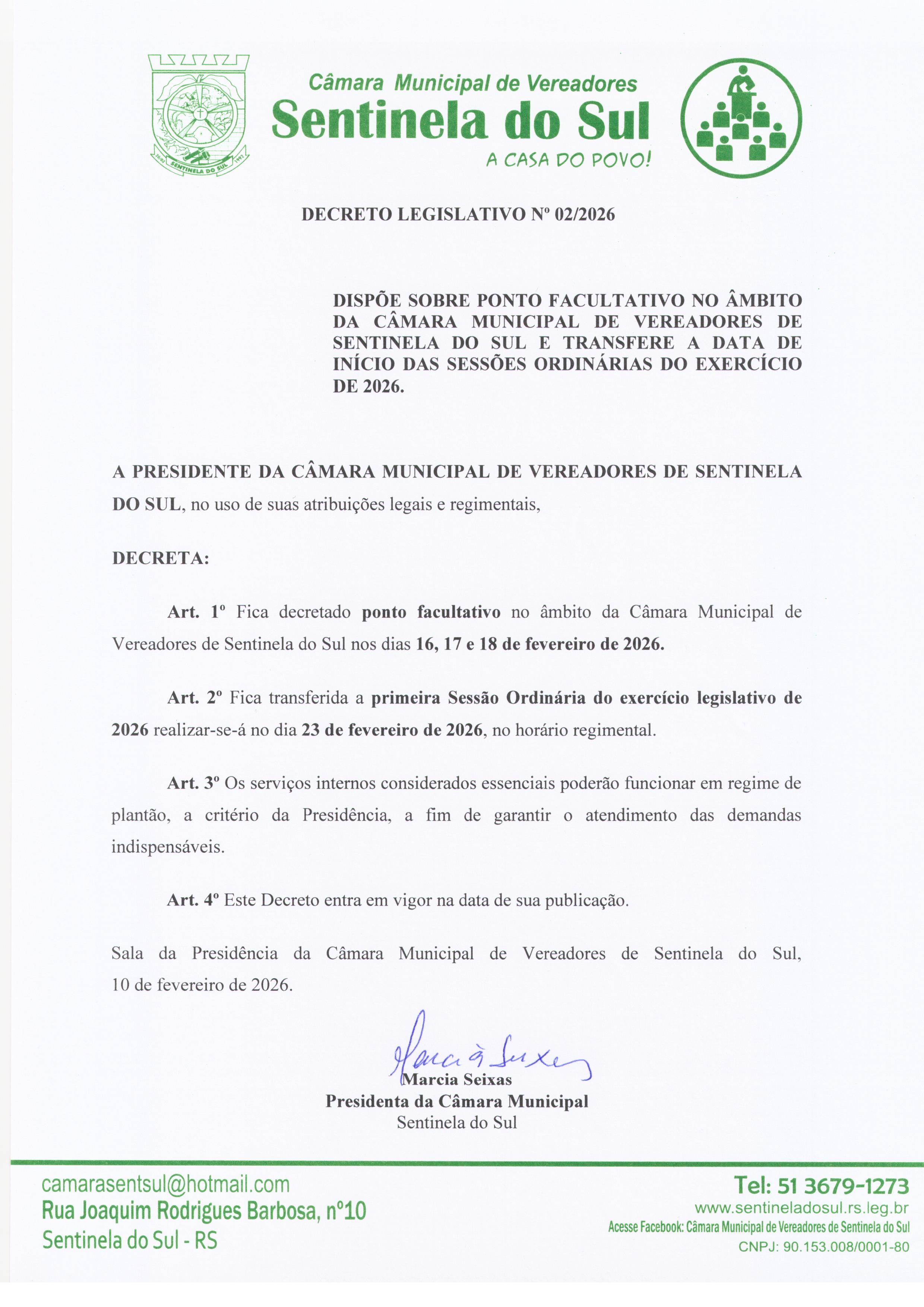 DECRETO 002/2026