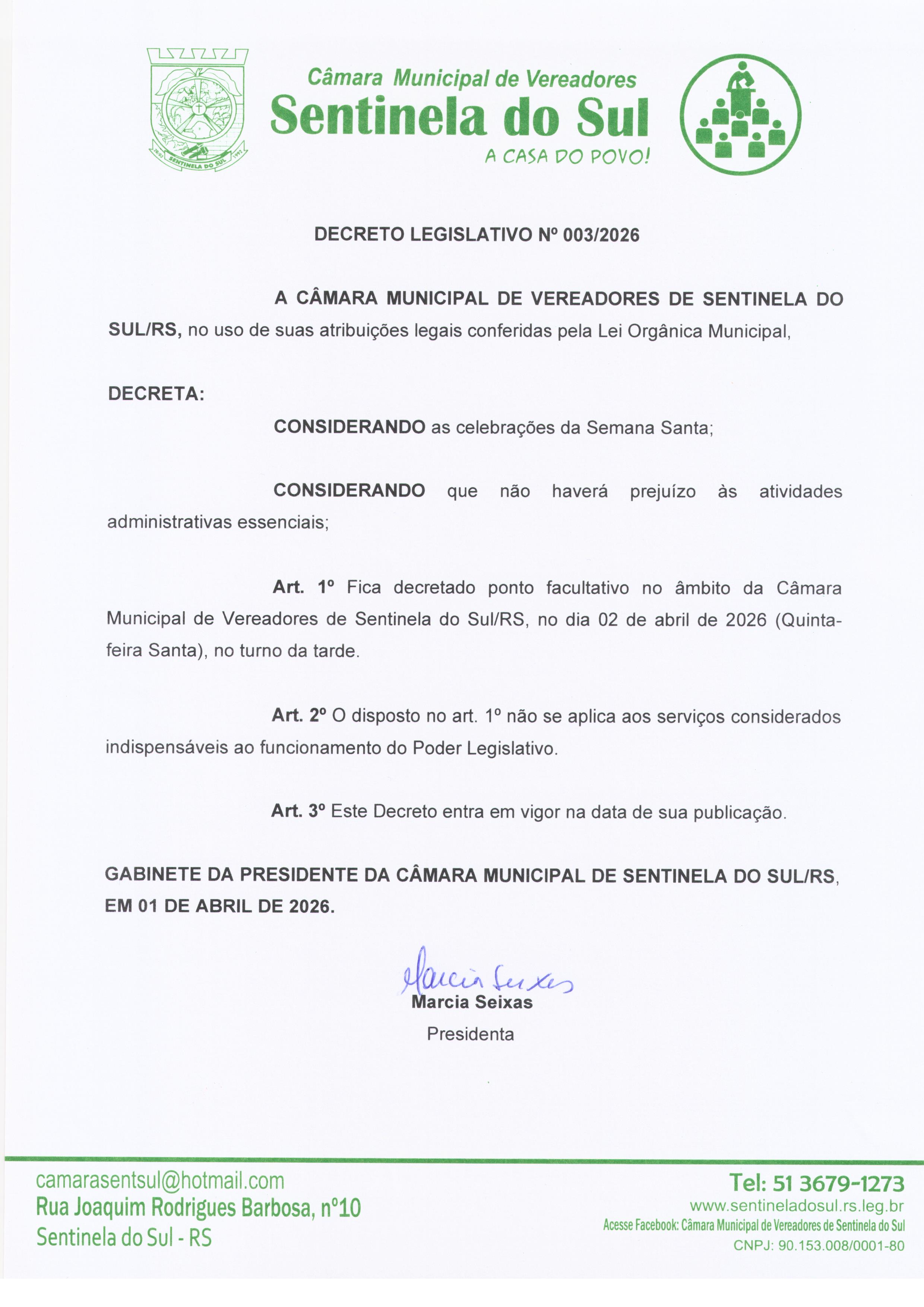 Decreto 003/2026