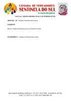 Pauta da 1º Sessão Ordinária do dia 23 de Fevereiro de 2026