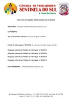 Pauta da 23° sessão ordinária do dia 27 de agosto de 2018