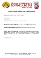 Pauta da 23º Sessão Ordinária do dia 30 de Agosto de 2023