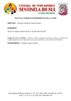 Pauta da 2º Sessão Extraordinária do dia 21 de dezembro de 2020.