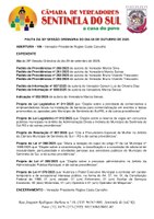 Pauta da 30º Sessão Ordinária do dia 06 de Outubro de 2025.