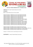 Pauta da 5º Sessão Ordinária do dia 17 de março de 2025.