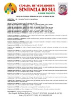 Pauta da 6º Sessão Ordinária do dia 30 de Março de 2026